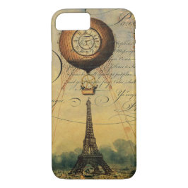Capa Para iPhone Da Case-Mate Balão de ar quente da Torre Eiffel Steampunk