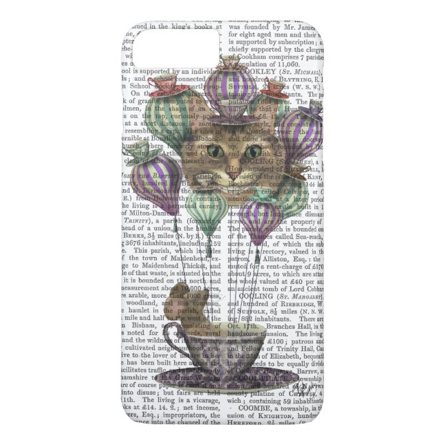 Capa Para iPhone, Case-Mate Balão de Ar Quente de Cheshire Cat (Verso)