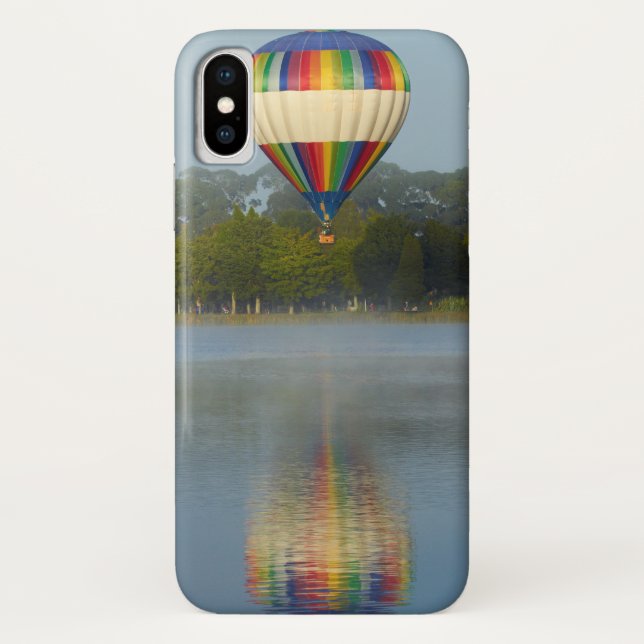 Capa Para iPhone, Case-Mate Balão de Ar Quente Sobre o Rio (Verso)