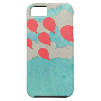 Capa Para iPhone 5 Balões vermelhos