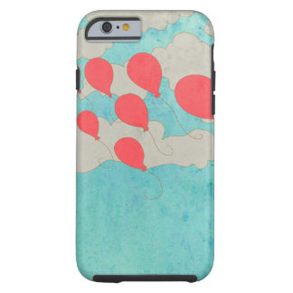 Capa Tough Para iPhone 6 Balões vermelhos