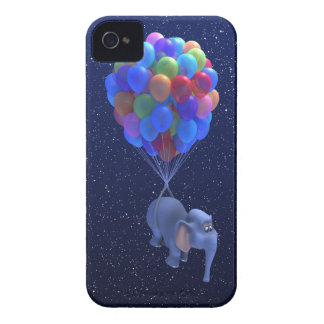 Capinha iPhone 4 Balões voadores de elefante 3d Cute (editáveis)