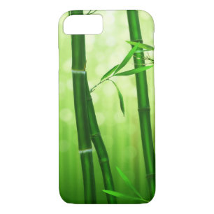 Capa Para iPhone Da Case-Mate Bambu Verde Com Luzes De Boque Pálidas Nas Costas