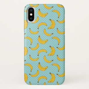Capa Para iPhone X Bananas e pontos de Polk