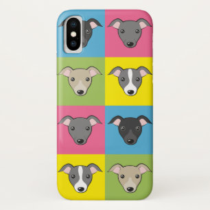 Capa Para iPhone Da Case-Mate Banda desenhada branca Padrão de pop de galgos ita