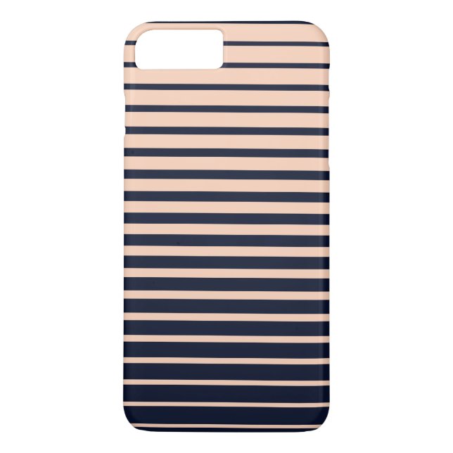 Capa Para iPhone, Case-Mate Bandas de Monograma Pretas e Rosa (Verso)