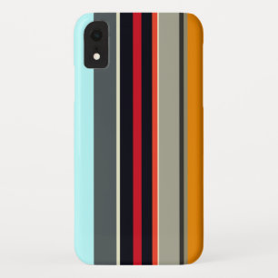 Capa Para iPhone Da Case-Mate Bandas de Prata Azul Amarelo Vermelho, Multicolori
