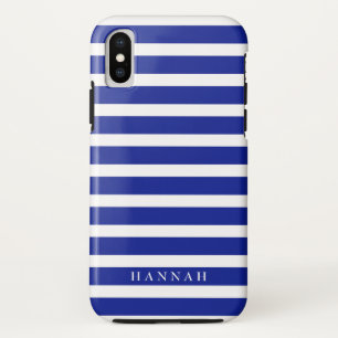 Capa Para iPhone Da Case-Mate Bandas de vela azuis personalizadas