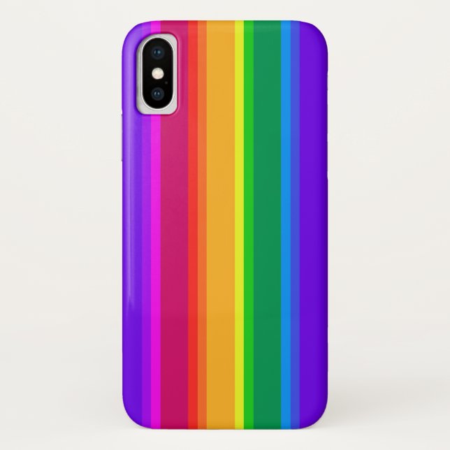 Capa Para iPhone, Case-Mate Bandas irregulares do arco-íris (Verso)