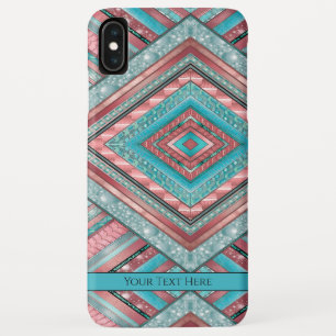 Capa Para iPhone Da Case-Mate Bandas Silken - Geométrico - Cobre Azul