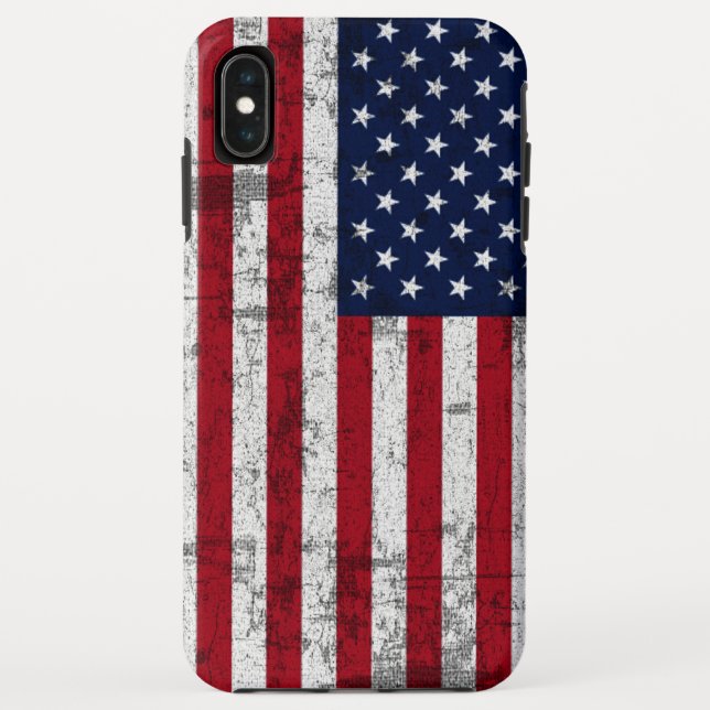 Capa Para iPhone, Case-Mate Bandeira americana afligida (Verso)