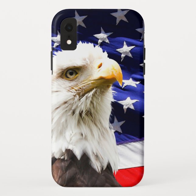 Capa Para iPhone, Case-Mate Bandeira Americana com Águia Balda (Verso)