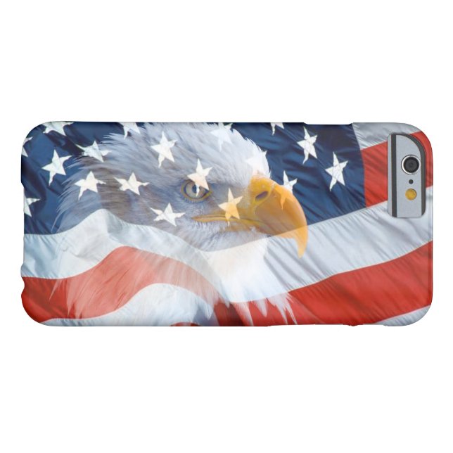 Capa Para iPhone, Case-Mate Bandeira americana da águia americana patriótica (Verso Horizontal)
