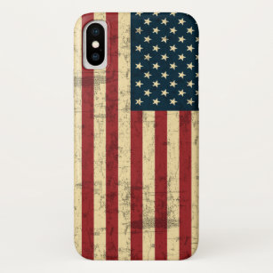 Capa Para iPhone Da Case-Mate Bandeira americana envelhecida afligida