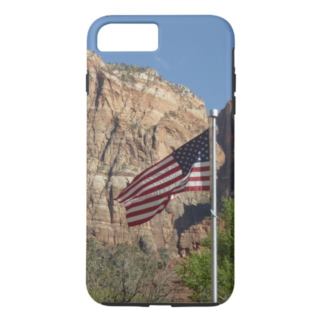 Capa Para iPhone, Case-Mate Bandeira Americana no Parque Nacional Zion I (Verso)