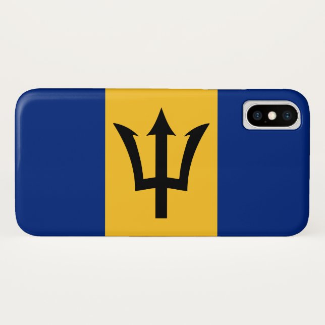Capa Para iPhone, Case-Mate Bandeira Barbadiana (Barbados) (Bajan) (Verso (Horizontal))