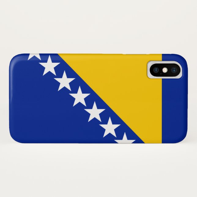 Capa Para iPhone, Case-Mate Bandeira da Bósnia e Herzegovina (Verso (Horizontal))