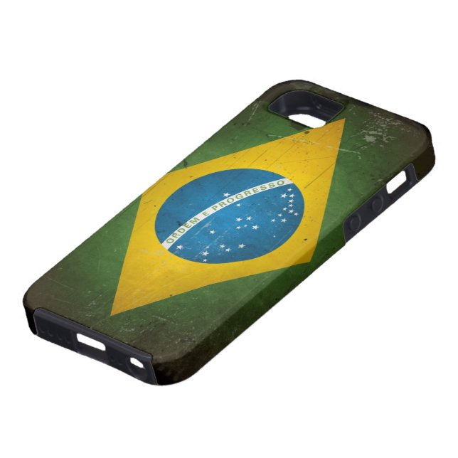 Capa Para iPhone, Case-Mate Bandeira de Brasil do Grunge (Base)