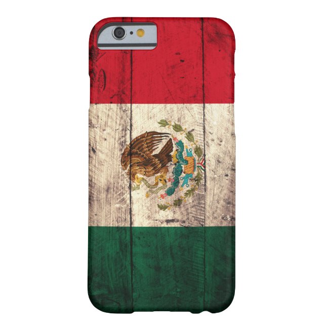 Capa Para iPhone, Case-Mate Bandeira de madeira velha de México (Verso)