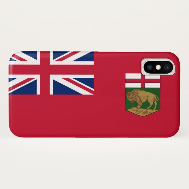Capa Para iPhone, Case-Mate Bandeira de Manitoba (Verso (Horizontal))