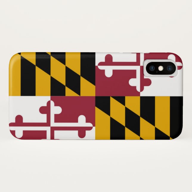 Capa Para iPhone, Case-Mate bandeira de Maryland (Verso (Horizontal))