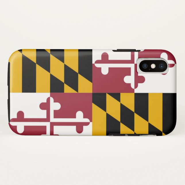 Capa Para iPhone, Case-Mate bandeira de Maryland (Verso (Horizontal))