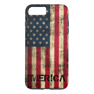 Capa Para iPhone Da Case-Mate Bandeira de Merica do Grunge personalizado do