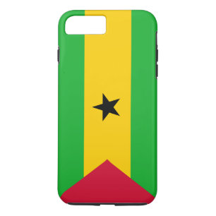 Capa iPhone 8 Plus/7 Plus Bandeira de São Tomé e Príncipe