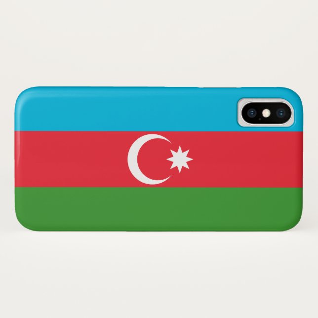 Capa Para iPhone, Case-Mate Bandeira do Azerbaijão (Azerbaijão) (Verso (Horizontal))