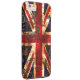 Capa Para iPhone, Case-Mate Bandeira do Reino Unido, Patriótica Rusted (Verso/Direita)