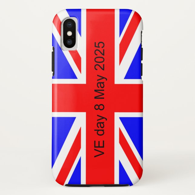 Capa Para iPhone, Case-Mate Bandeira do Reino Unido VE dia 2025 (Verso)