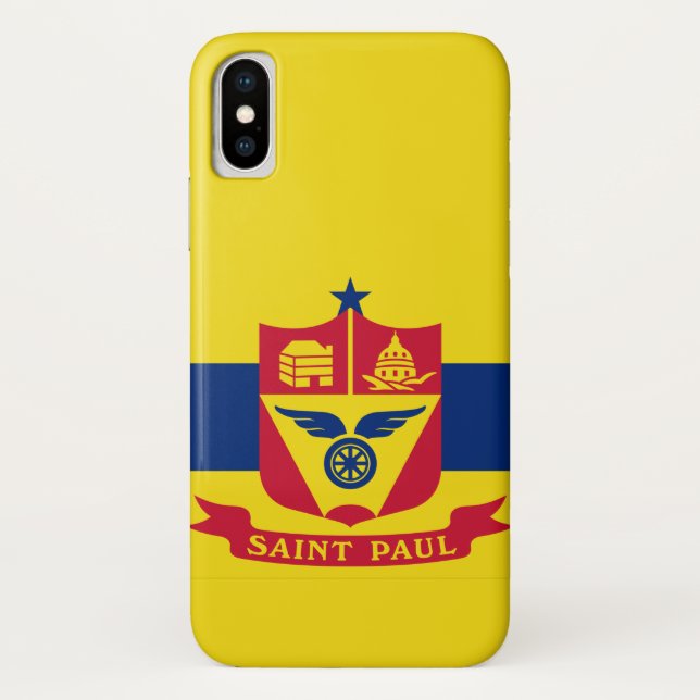 Capa Para iPhone, Case-Mate Bandeira do Santo Paul (Minnesota) (Verso)