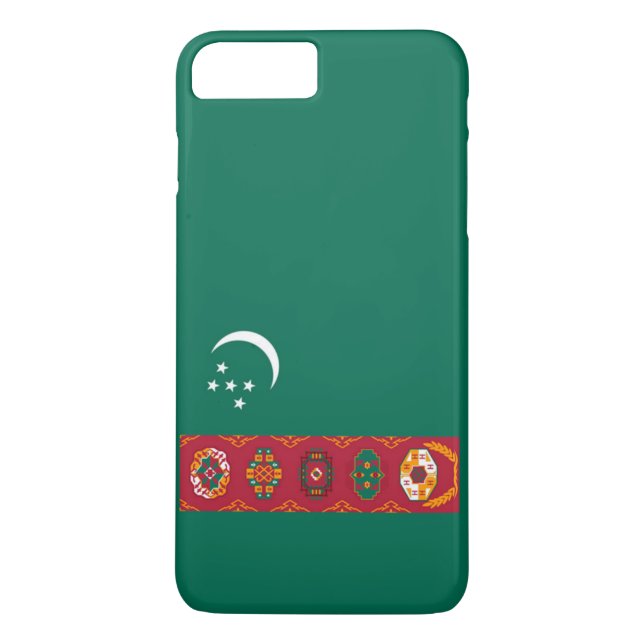 Capa Para iPhone, Case-Mate Bandeira do Turquemenistão (Verso)