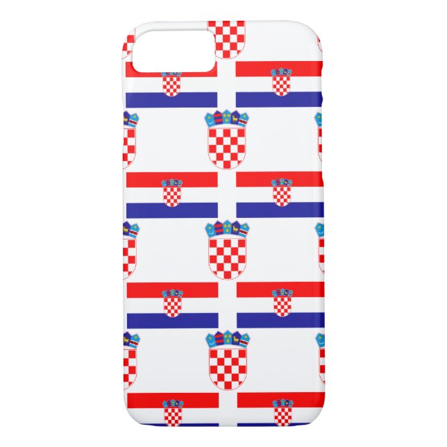 Capa Para iPhone, Case-Mate Bandeira e crista de Croatia (Verso)