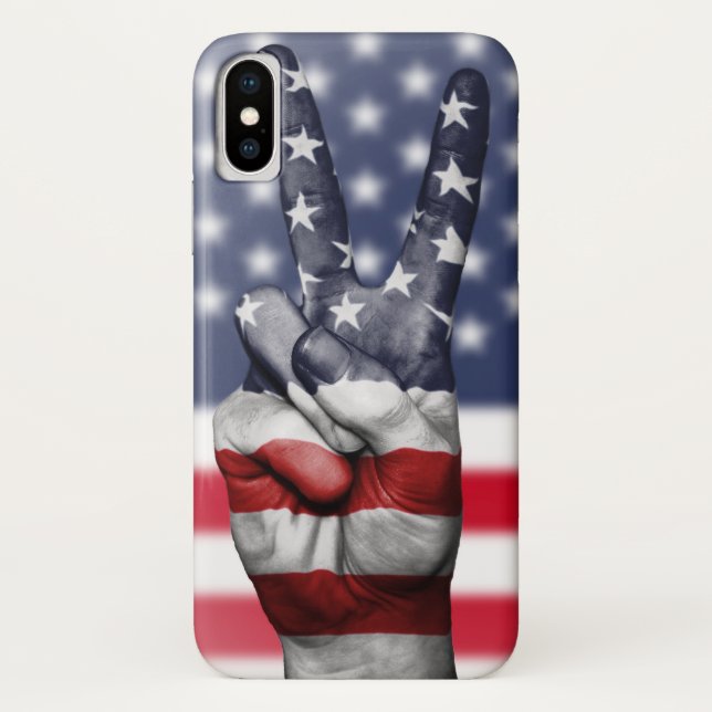 Capa Para iPhone, Case-Mate Bandeira E Dedos Modernos Americanos (Verso)