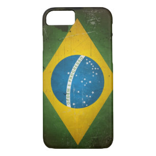 Capa iPhone 8/ 7 Bandeira Grunge Brasil