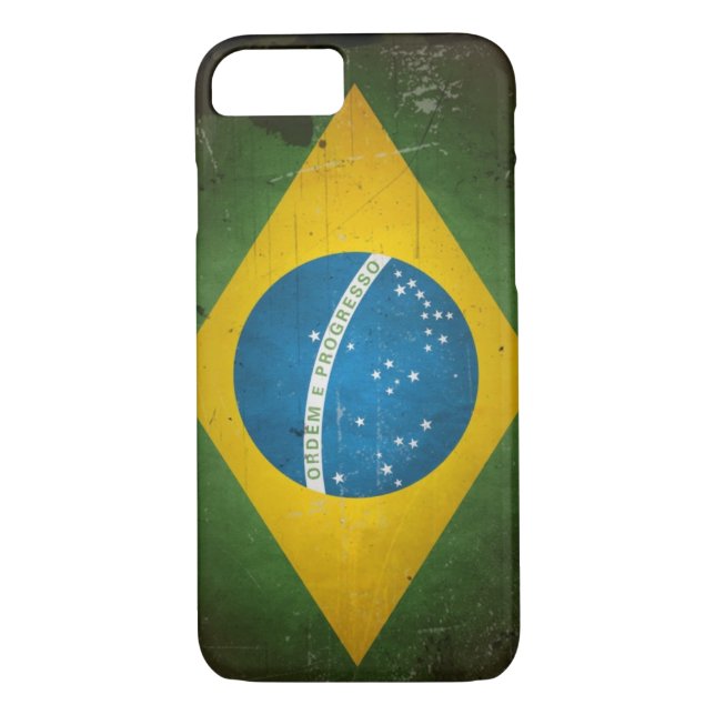 Capa Para iPhone, Case-Mate Bandeira Grunge Brasil (Verso)
