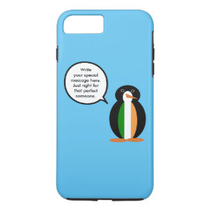Capa iPhone 8 Plus/7 Plus Bandeira Irlandesa Ms. Penguin Personalizada
