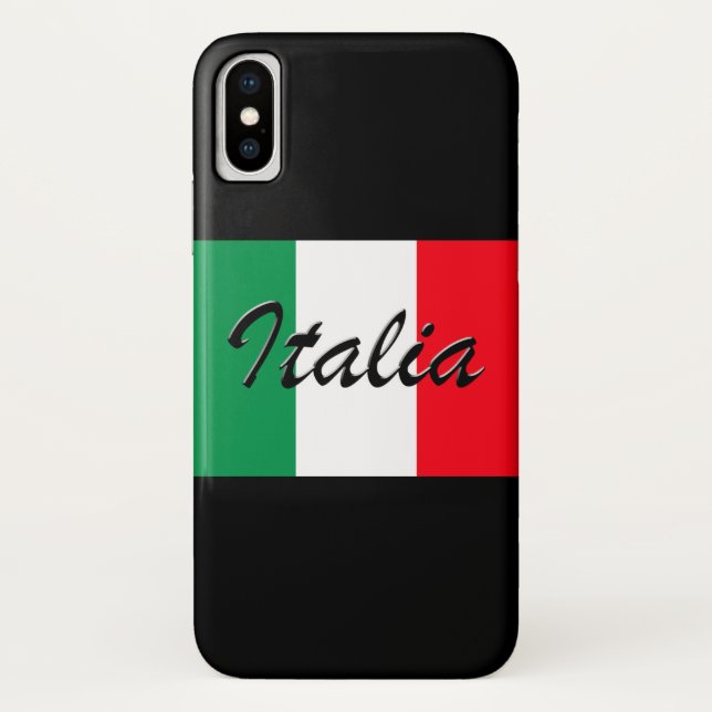 Capa Para iPhone, Case-Mate Bandeira Italia - Alta Qualidade (Verso)