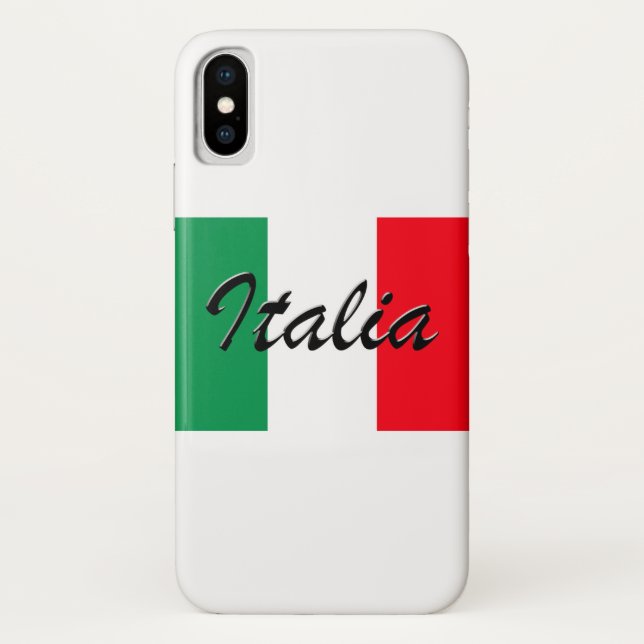Capa Para iPhone, Case-Mate Bandeira Italia - Alta Qualidade (Verso)