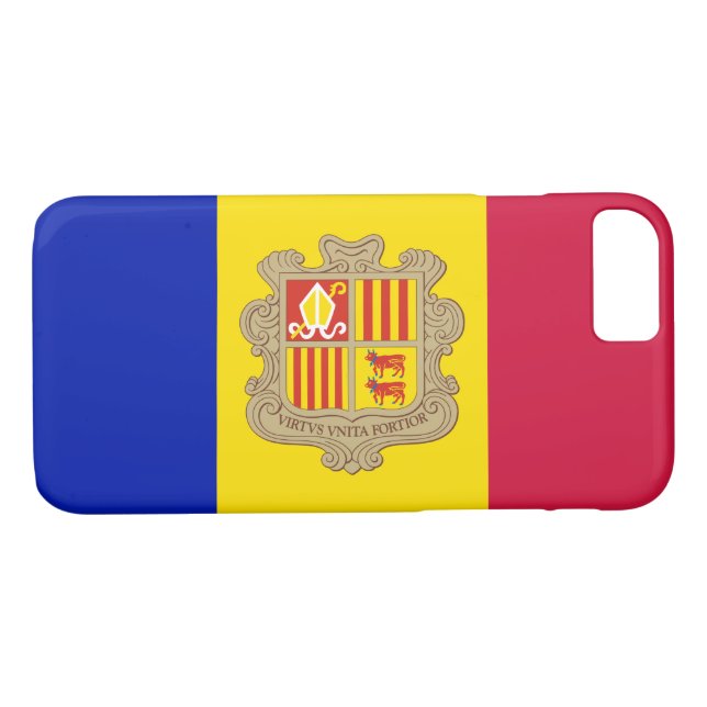 Capa Para iPhone, Case-Mate Bandeira Patriótica Andorra (Verso (Horizontal))