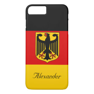 Capa iPhone 8 Plus/7 Plus Bandeira Personalizada da Alemanha com Casaco de A