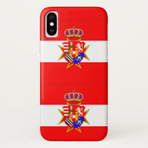 Capa Para iPhone Da Case-Mate Banner branco vermelho Grão-Ducado da Toscana