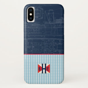 Capa Para iPhone Da Case-Mate Barco marítimo náutico que constrói o verão