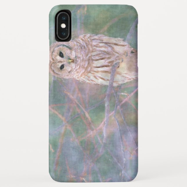 Capa Para iPhone, Case-Mate Barred Owl Pastel Oilpainting (Verso)