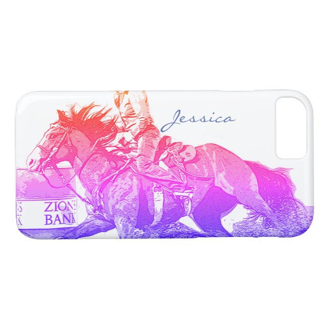 Capa Para iPhone, Case-Mate Barrel Racer II (arco-íris) (Verso (Horizontal))