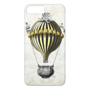 Capa iPhone 8 Plus/7 Plus Barroco - Balão Preto Amarelo