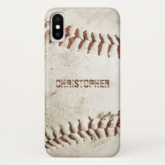 Capa Para iPhone, Case-Mate Baseball Antigo Personalizado (Verso)