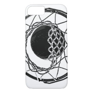 Capa Para iPhone Da Case-Mate Basquete de Pop preto e branco