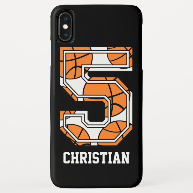 Capa Para iPhone, Case-Mate Basquetebol personalizado número 5 (Verso)